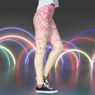 Leggings Impresión retro de almendras y pecas rojas