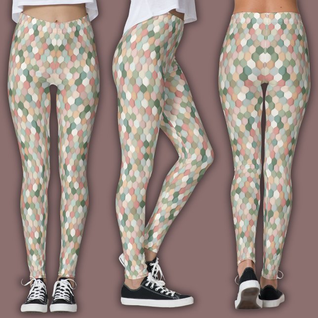Leggings Impresión Retro | Panal (Subido por el creador)