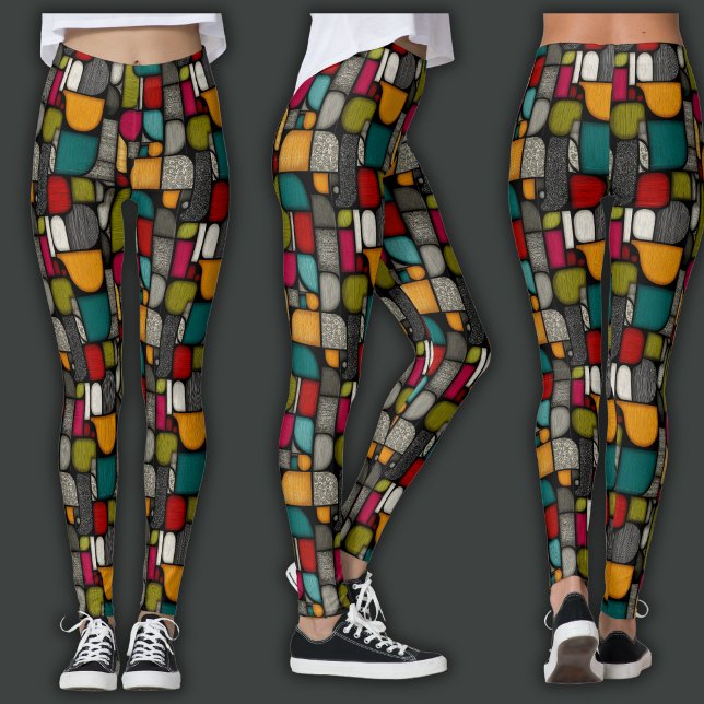 Leggings Impresión Retro | Vidrio de Iglesia (Subido por el creador)