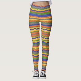 Leggings Impresión tachada negrita