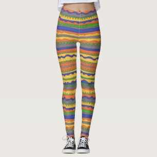Leggings Impresión tachada negrita