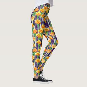 Leggings Impresión total: luz de la luna y marigoles