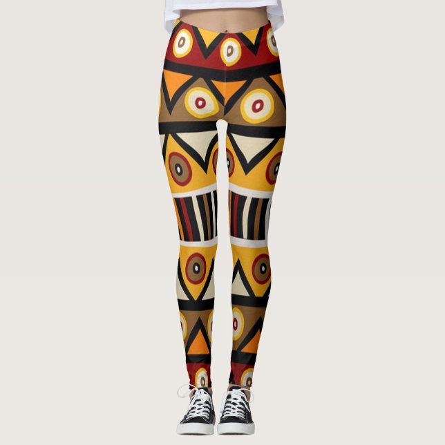 Leggings Impresión tribal africana (Anverso)