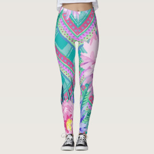 Leggings Impresión tribal azteca