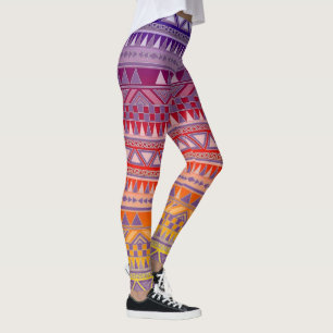 Leggings Impresión tribal colorida