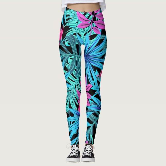 Leggings Impresión tropical (Anverso)