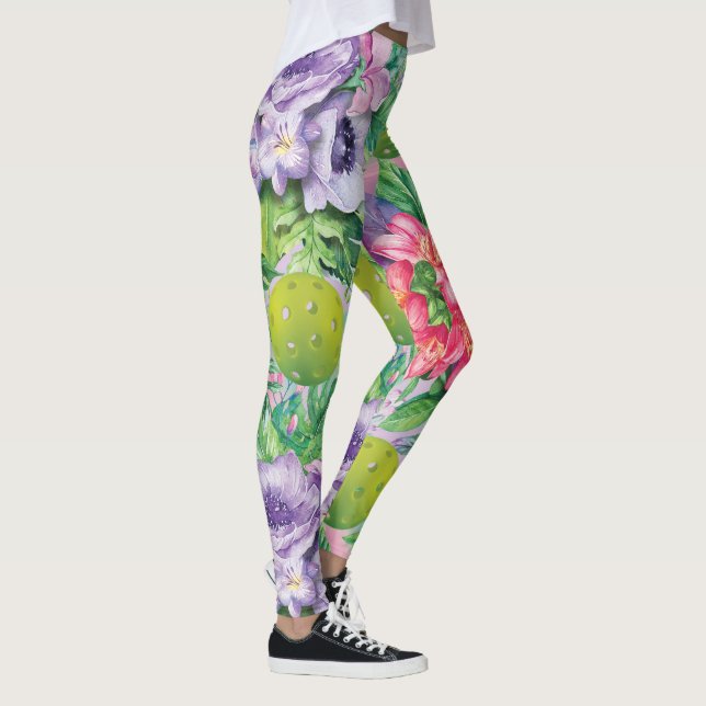 Leggings 🌸 🌺 Impresión XXL del patrón de bola de picnic (Derecha)