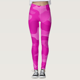 Leggings Impresionante camo monocolor rosa
