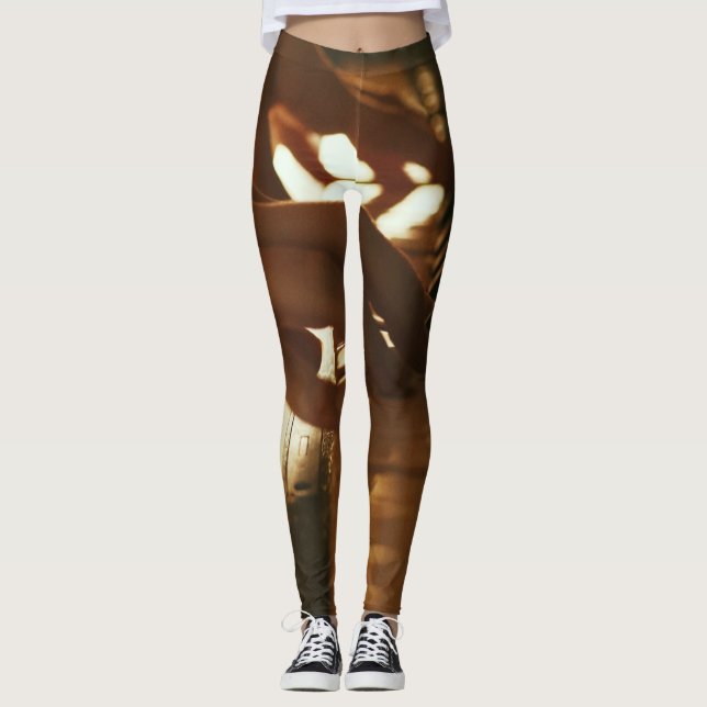 Leggings Impresionante diseño de piano (Anverso)