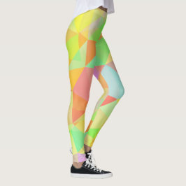 Leggings Impresionante patrón geométrico moderno multicolor