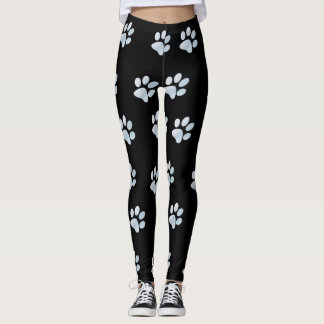 Leggings Impresiones de la pintura azul clara