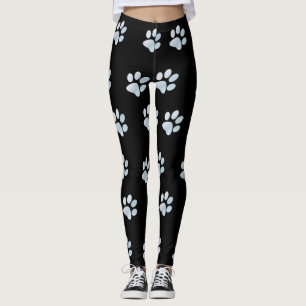 Leggings Impresiones de pintura azul claro