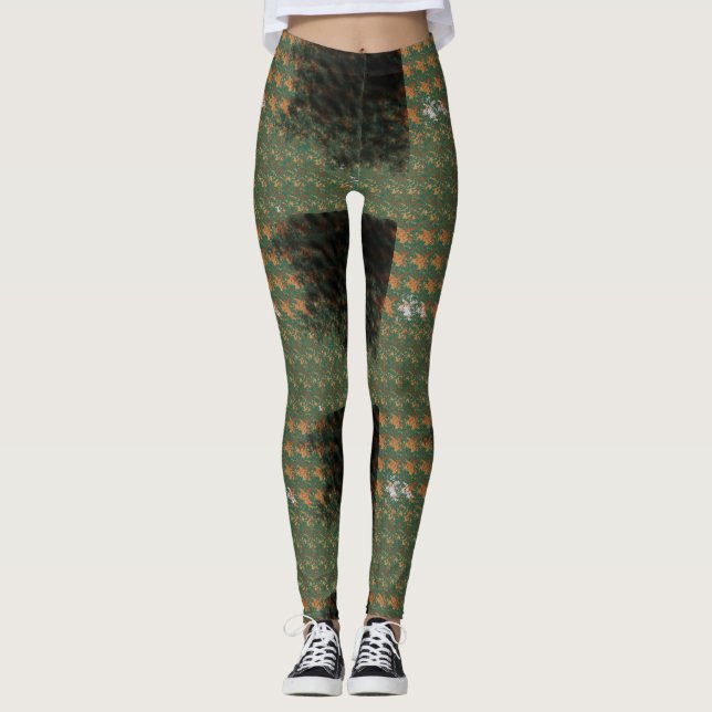 Leggings Impresiones perfectas_verde (Anverso)