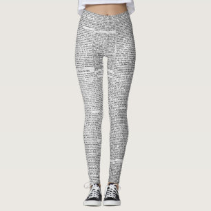 Leggings Imprimir periódico