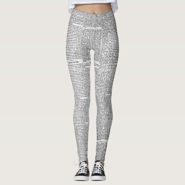Leggings Imprimir periódico (Anverso)