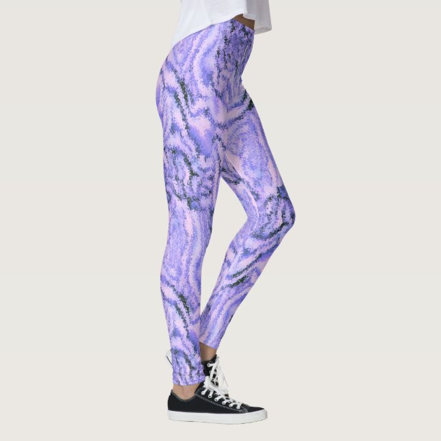 Leggings in Lila Violett Farbe (Derecha)