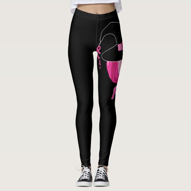 Leggings In October We Wear Pink Breast Cancer Awareness (Anverso)