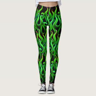 Leggings Incendio de Halloween en el Green Flames
