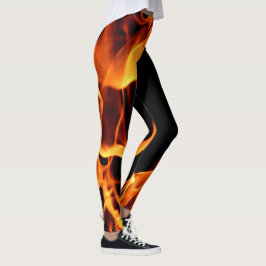Leggings Incendios de peluche de piernas