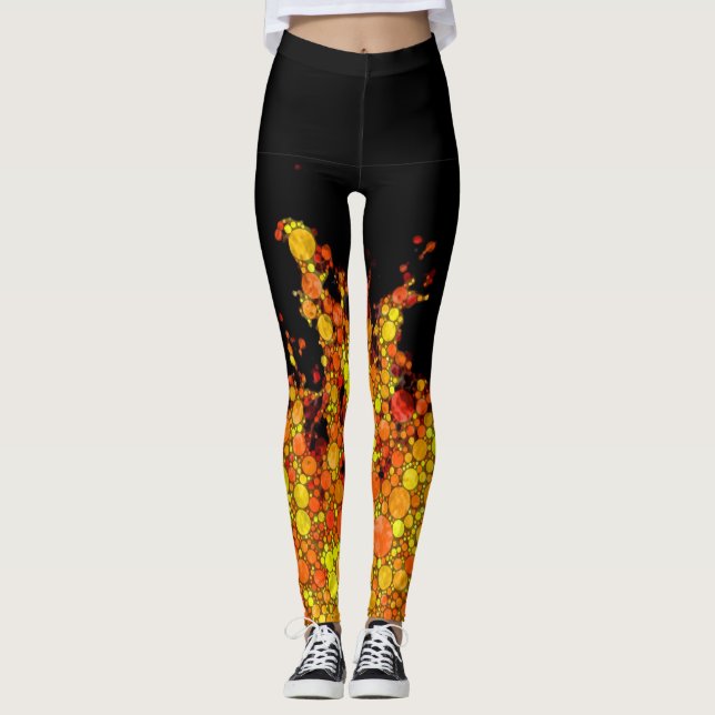 Leggings Incendios en negro de Guay (Anverso)
