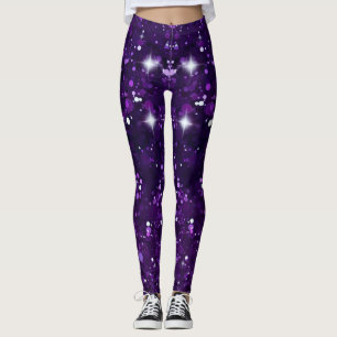 Leggings Increíble Purpurina morado