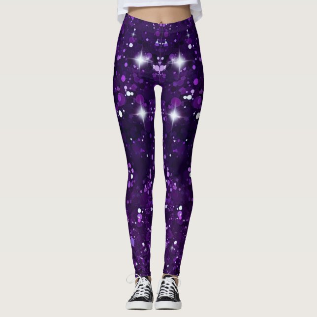 Leggings Increíble Purpurina morado (Anverso)