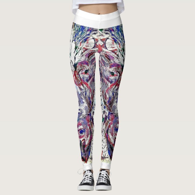 Leggings Índigo con blanco (Anverso)