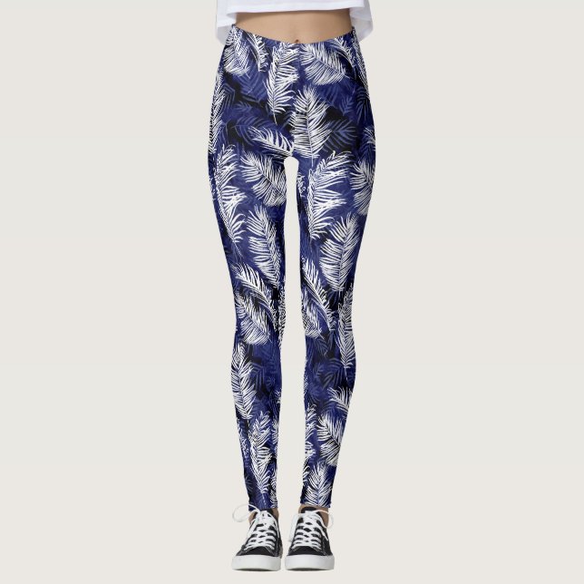 Leggings Índigo palmas (Anverso)