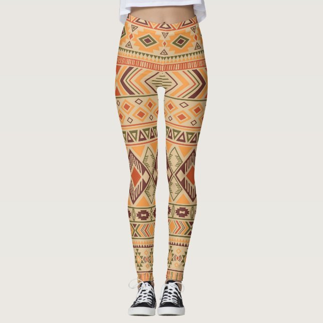 Leggings Indio peruano: La tribal geométrica no tiene probl (Anverso)