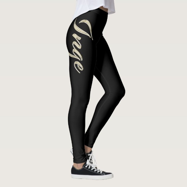 Leggings Inge white gold Handwriting Hose (Derecha)
