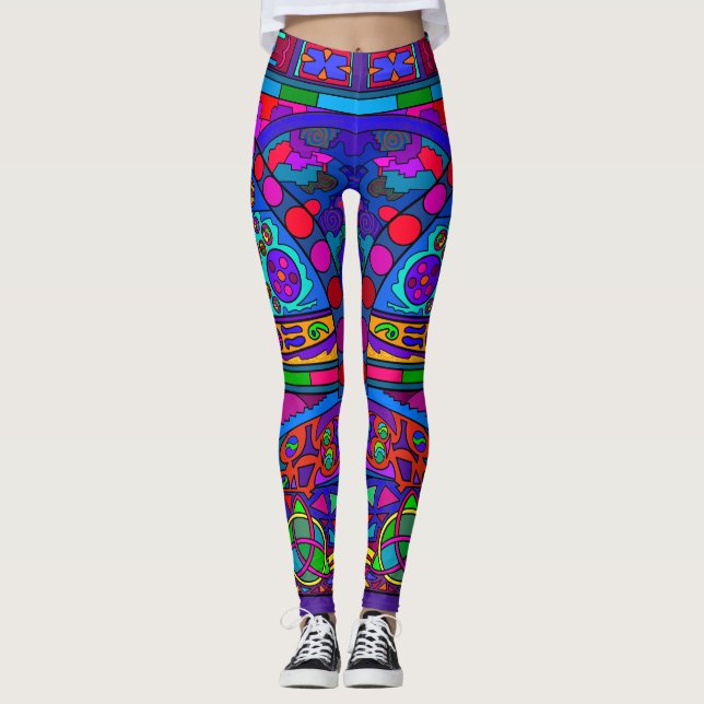 Leggings Inspiración de arte antiguo 010 (Anverso)