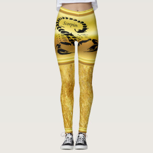 Leggings Insulto de escorpión venenoso dorado muy venenoso