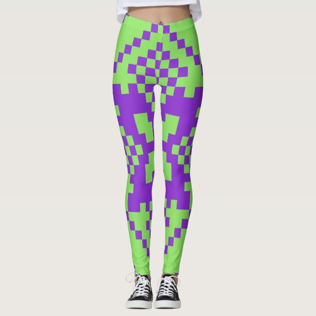 LEGGINGS INTERESANTE CHICK ALTO HEEL ESTILO LUZ VERDE (Anverso)