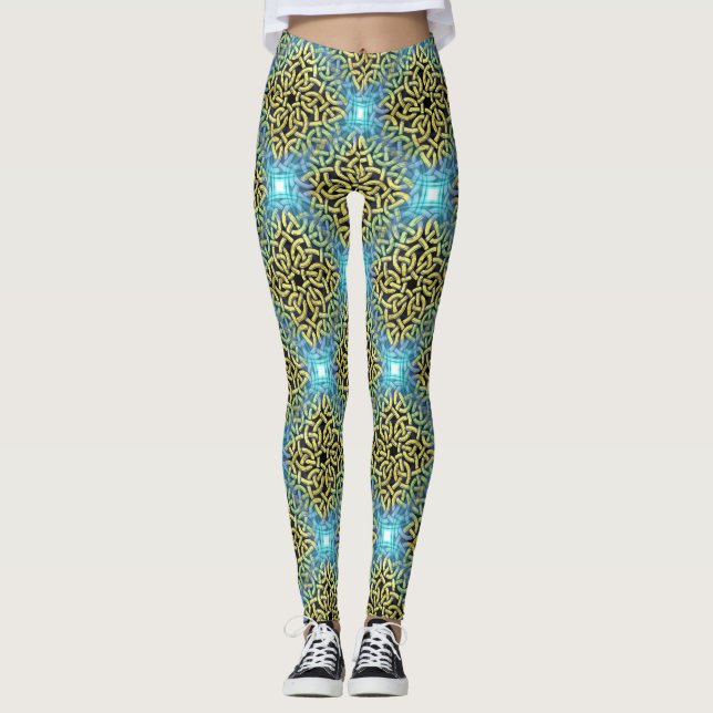 Leggings Interlineado Trim de Oro de Victoria (Anverso)