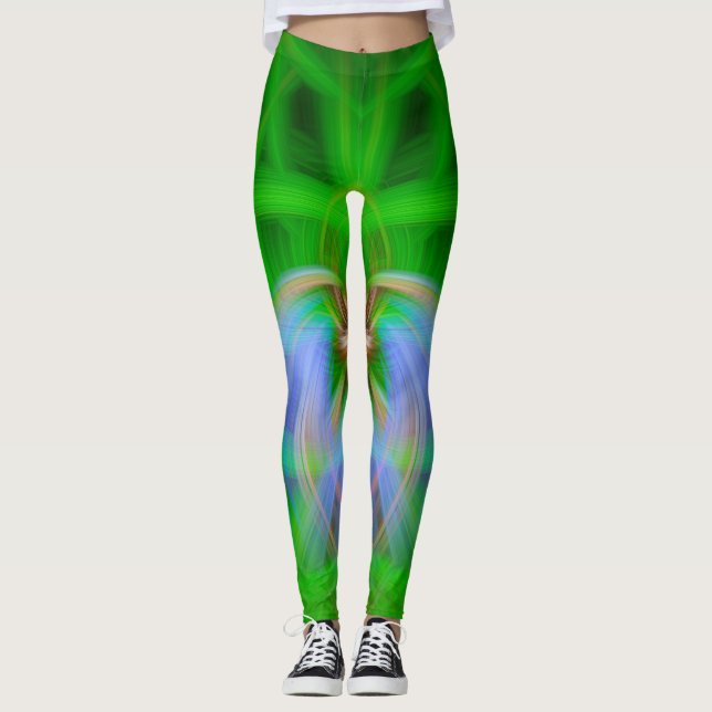 Leggings Intrincación verde (Anverso)