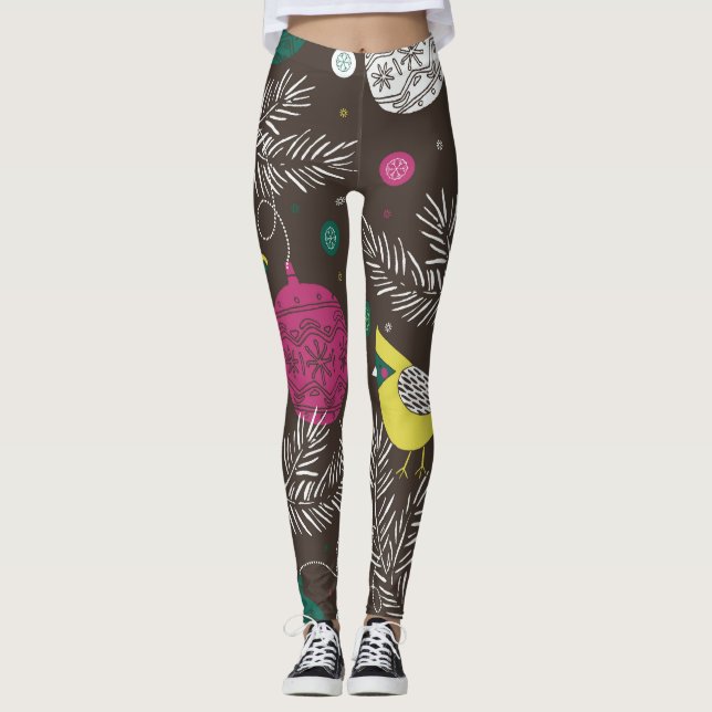 Leggings Invierno navidades: Patrón estacional. (Anverso)