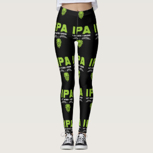 Leggings IPA Lot Cuando Bebo Graciosos Beerkers De Cerveza