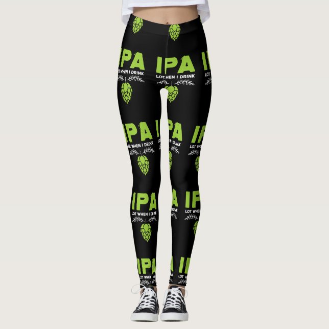 Leggings IPA Lot Cuando Bebo Graciosos Beerkers De Cerveza (Anverso)