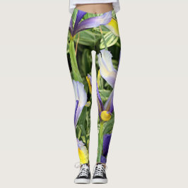 Leggings Iris amarillo y morado