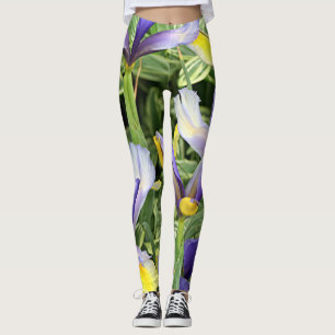 Leggings Iris amarillo y morado