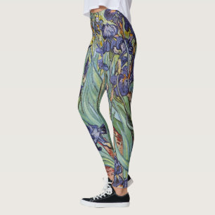 Leggings Iris de Van Gogh Pintura Impresionista