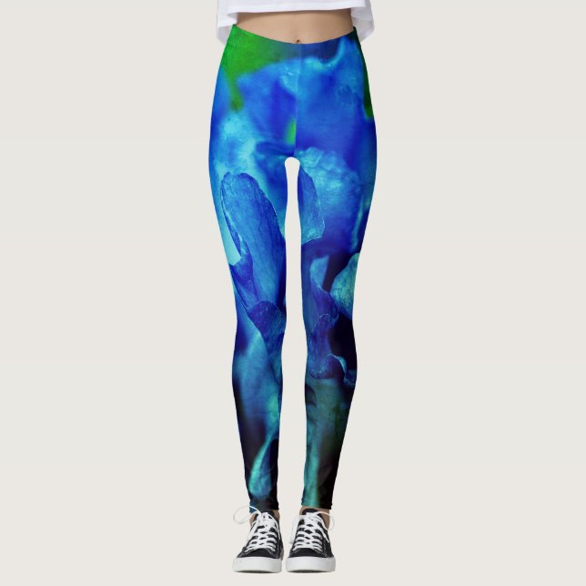 Leggings Iris en azul (Anverso)