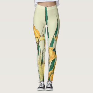 Leggings Iris Saltamontes de Hokusai: Impresión Vintage Jap
