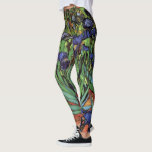 Leggings Irises de Vincent van Gogh, Arte de Jardín Vintage<br><div class="desc">Irises (1889) de Vincent van Gogh es un bello arte vintage post impresionsionismo paisaje floral con un jardín con iris morado barbudo cultivado por amapolas naranjas. Una sola flor blanca de iris está floreciendo al borde. Sobre el artista: Vincent Willem van Gogh (1853-1890) fue uno de los pintores más famosos...</div>