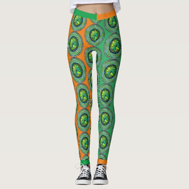 Leggings Irish shamrock (Anverso)