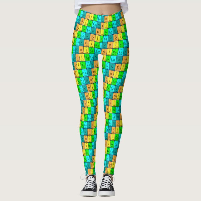 Leggings Irlanda tabla periódica leggencias patrióticas 5 (Anverso)