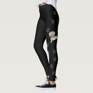 Leggings Isabella y Tan Pelo Corto Perro Dachshund y Patita