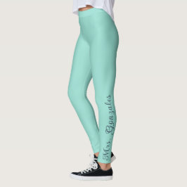 Leggings Isla Vidrio de Mar y Luna de Miel Costera Azul Mar
