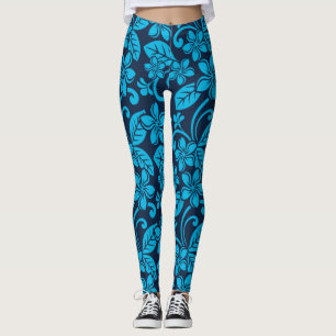 Leggings ISLAND PLUMERIA (azul x 2)