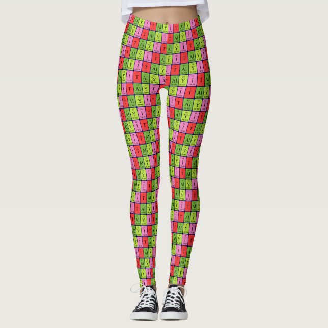Leggings Italia tabla periódica leggencias patrióticas 1 (Anverso)